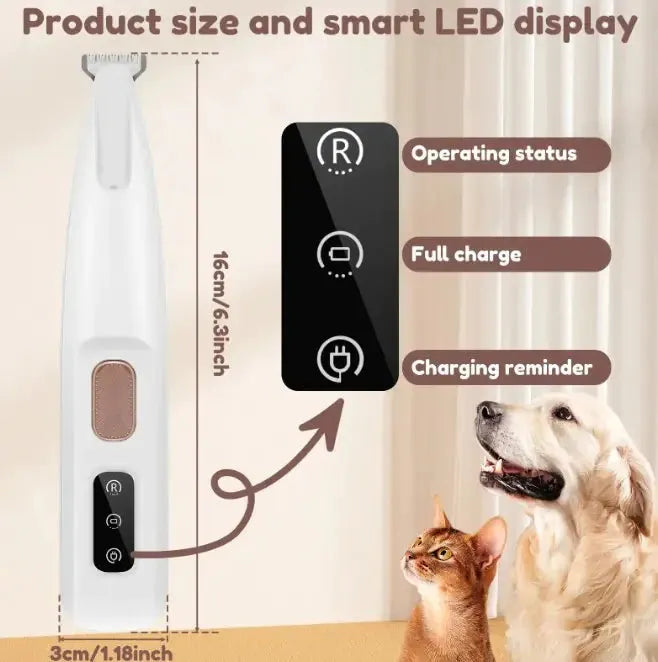 ANN.NUK - Pfotentrimmer mit LED-Licht - ANN.NUK