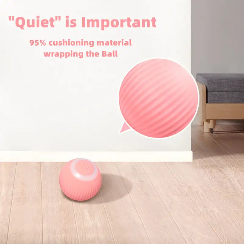 Interaktiver Katzenspielball mit LED & Selbstbewegung | Für aktive Wohnungskatzen