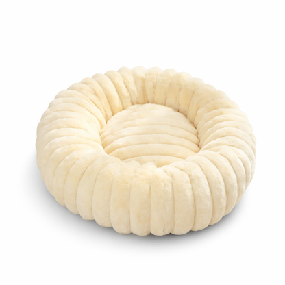 Hundebett Minea creme – weicher Bezug aus Baumwolle und Viskoseflocken 