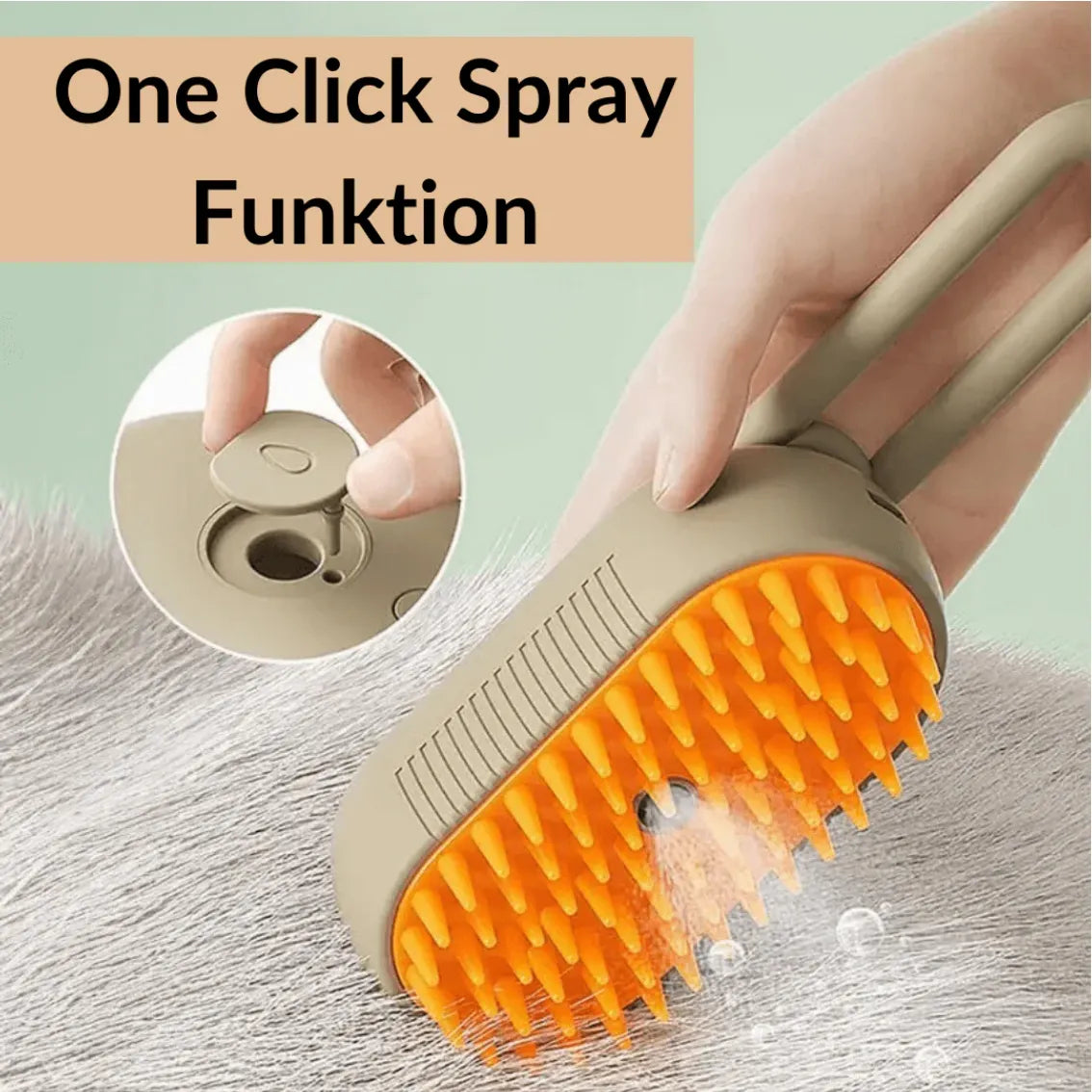 ANN.NUK HIGHLIGHT - FELLBÜRSTE MIT DAMPF UND MASSAGEFUNKTION - ANN.NUK