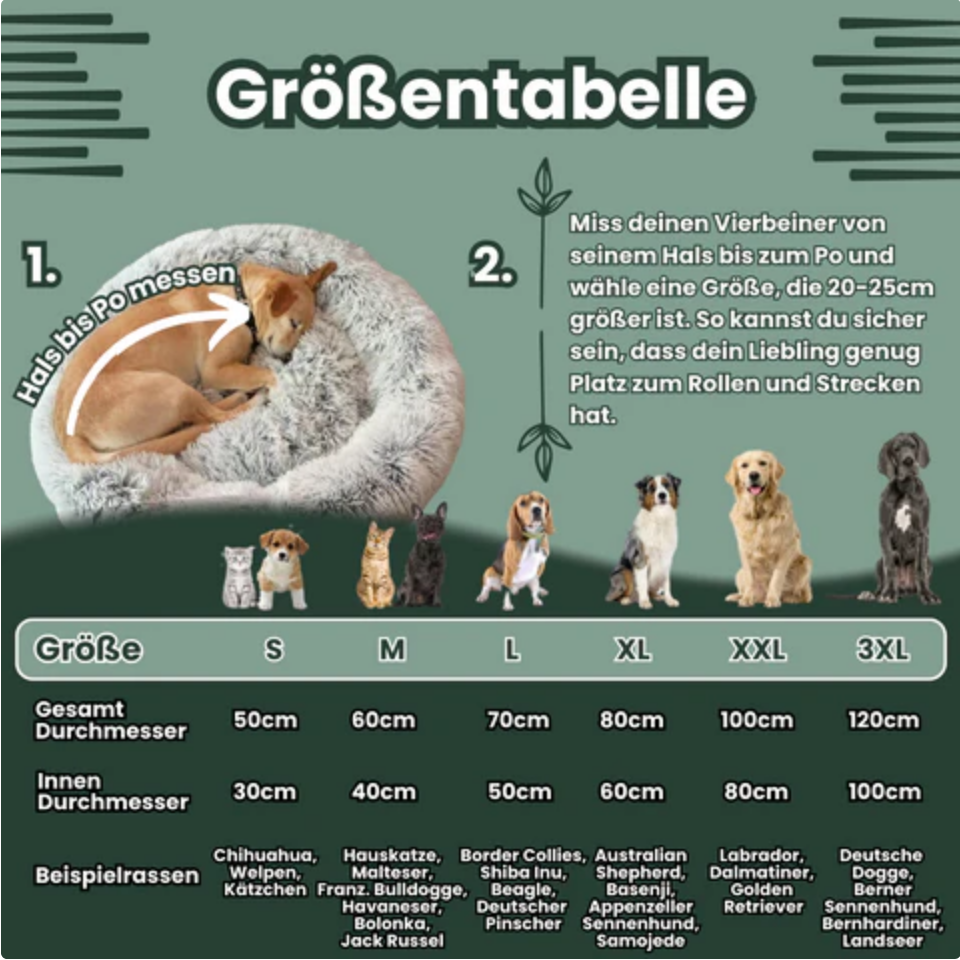 ANN.NUK - "Der Kuscheldonut" orthopädisches Hundebett aus Österreich - ANN.NUK