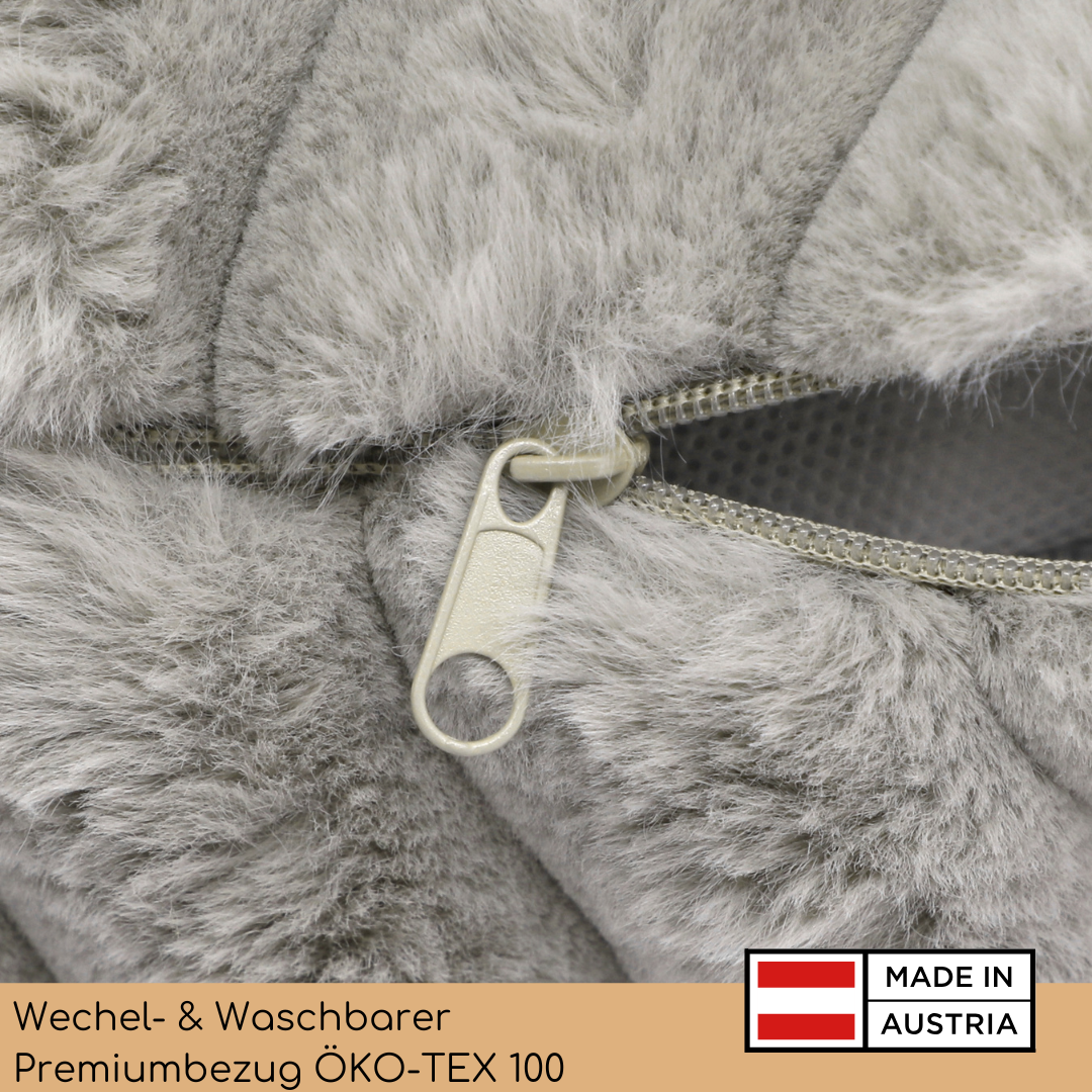 orthopädisches Hundebett für große Hunde mit Bezug, waschbar, Annnuk