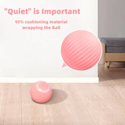 Interaktiver Katzenspielball mit LED & Selbstbewegung | Für aktive Wohnungskatzen